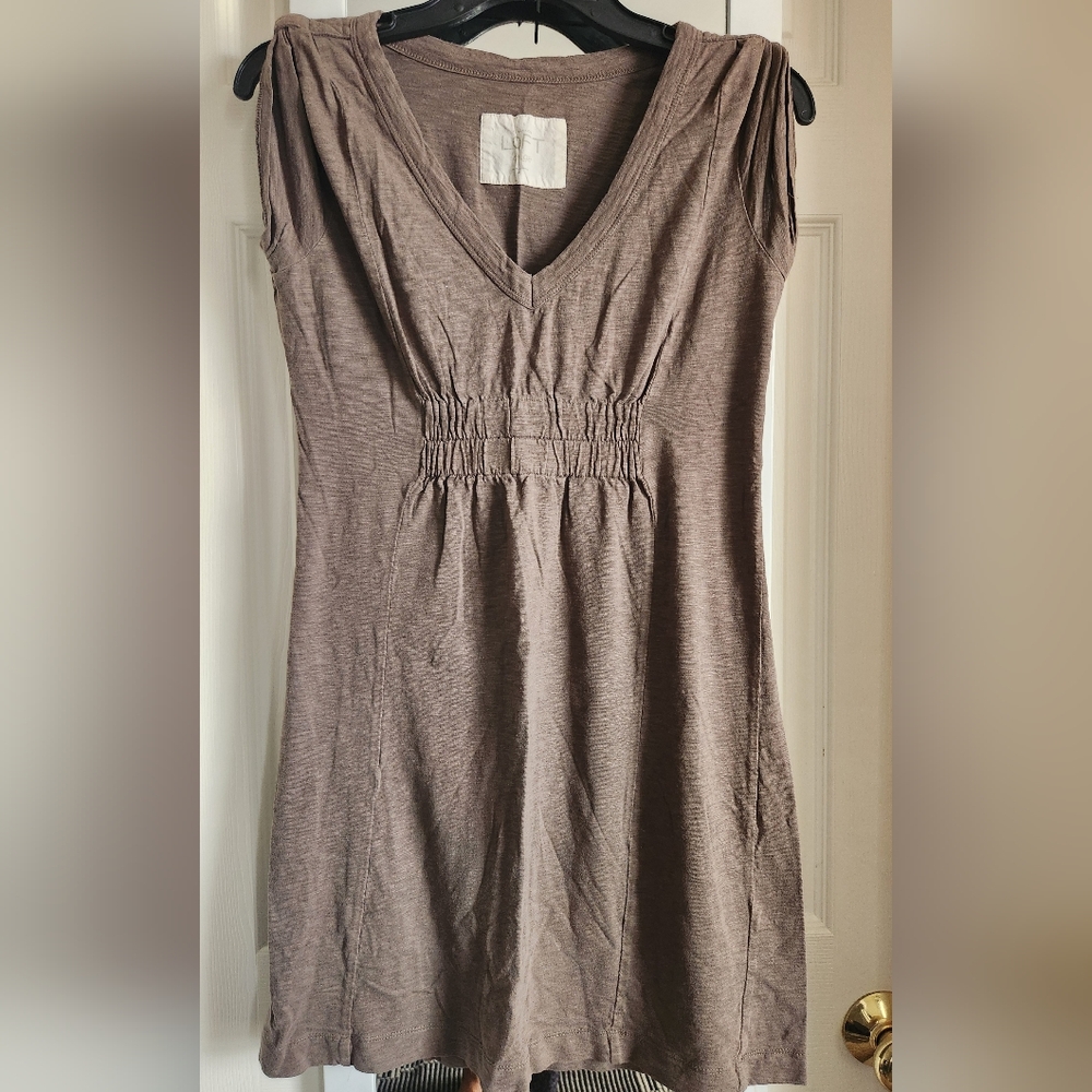 Loft Lounge Sleeveless V-Neck S/L Ruched Waist Dress